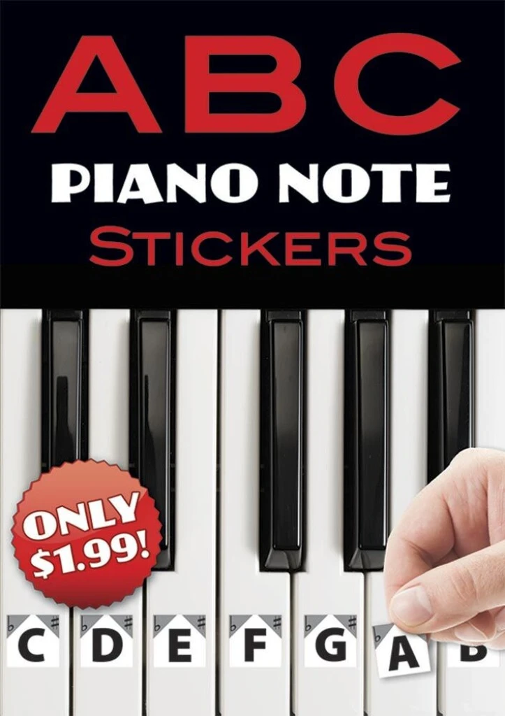 Notensticker - A B C PIANO NOTE STICKERS